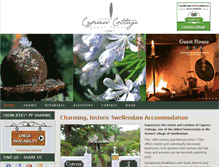 Tablet Screenshot of cypress-cottage.co.za